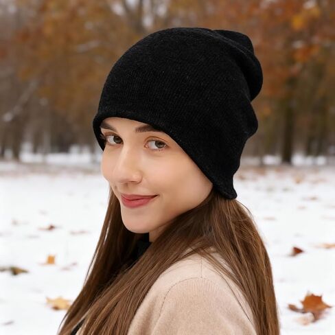 Beanie Hats for Women Slouchy Beanies for Men Knitted Caps for Women Soft Warm Unisex in Saudi Arabia
