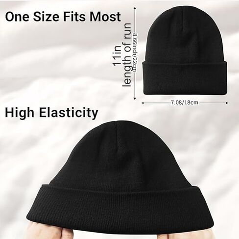 Beanie Hats for Women Slouchy Beanies for Men Knitted Caps for Women Soft Warm Unisex in Saudi Arabia