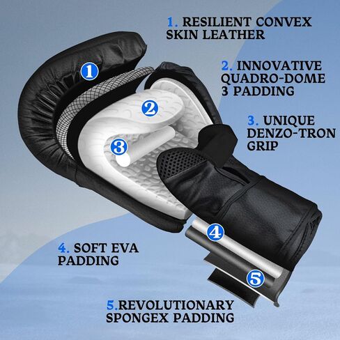 Boxing Gloves for Men Women, Training Sparring Boxing Gloves, Heavy Punching Bag Workout Gloves for Boxing Kickboxing Muay Thai Mixed Martial Arts MMA Training in Kuwait