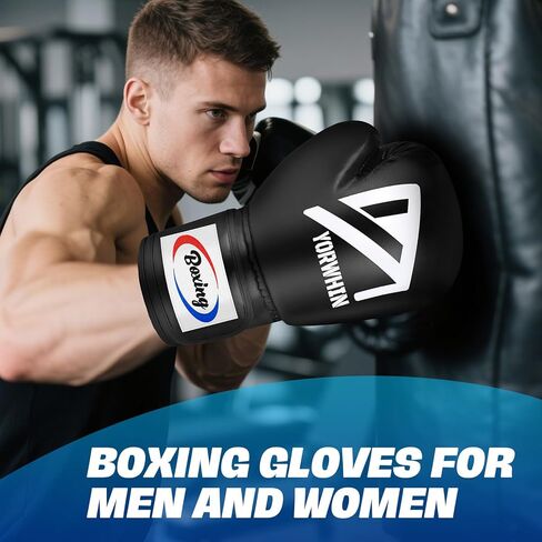 Boxing Gloves for Men Women, Training Sparring Boxing Gloves, Heavy Punching Bag Workout Gloves for Boxing Kickboxing Muay Thai Mixed Martial Arts MMA Training in Kuwait