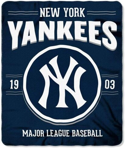 بطانية NORTHWEST MLB New York Yankees مقاس 50x60 من الصوف بتصميم Southpaw، ألوان الفريق، مقاس واحد in Saudi Arabia