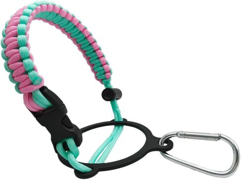 Water Bottle Handle Strap Paracord Handle Strap Cord with Carabiner Fits Wide Mouth Bottles 12oz to 64oz in Saudi Arabia