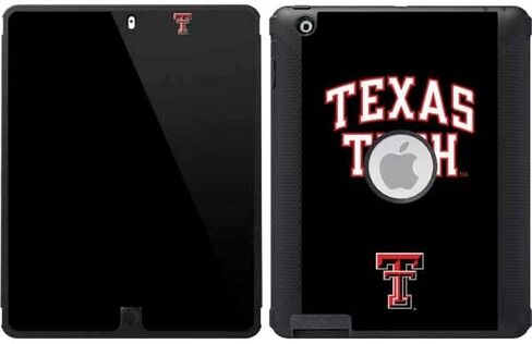 ملصق Skinit متوافق مع OtterBox Defender iPad 2/3/4th Gen - تصميم جريء مرخص رسميًا من College Texas Tech in Saudi Arabia