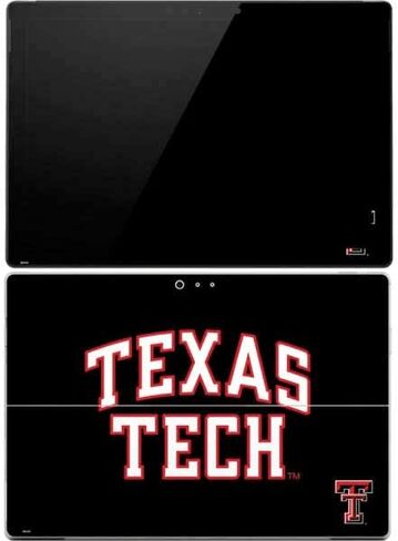 غلاف Skinit للكمبيوتر اللوحي متوافق مع Surface Pro 4 - تصميم جريء مرخص رسميًا من College Texas Tech in Saudi Arabia