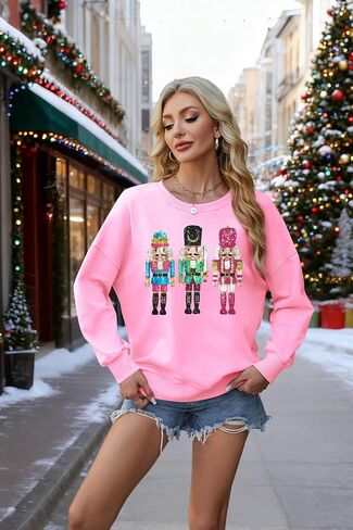 MOUSYA Christmas Nutcracker Sweatshirt Sugar Plum Fairy Shirt Xmas Shirt Funny Christmas Sweater in Saudi Arabia