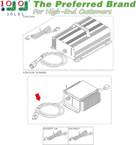 10L0L 48V قابس شاحن عربة الجولف لياماها G19 G22-2-Pin استبدال شاحن بطارية عربة الجولف لياماها (سنة 1996-2007) OEM JR1-H235A-00 in Kuwait