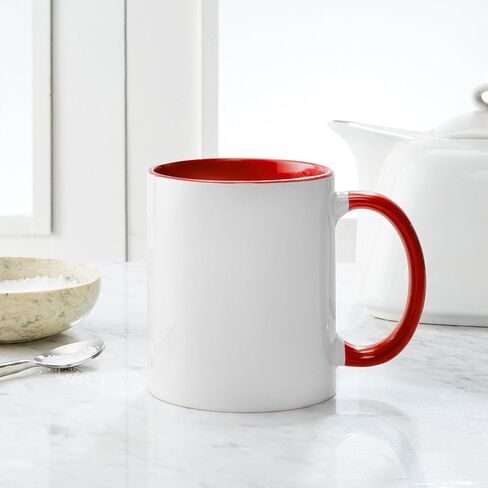 CafePress Santa Snoopy And Woodstock Mug 11 oz (325 ml) Ceramic Coffee Mug in Saudi Arabia