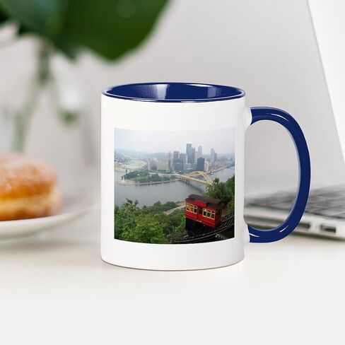 CafePress Pittsburgh Skyline Mug 11 oz (325 ml) Ceramic Coffee Mug in Saudi Arabia