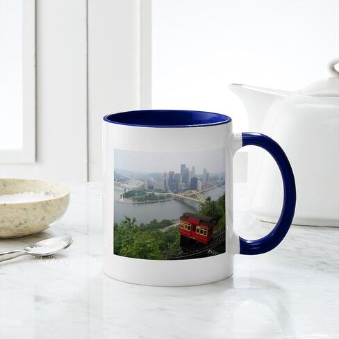 CafePress Pittsburgh Skyline Mug 11 oz (325 ml) Ceramic Coffee Mug in Saudi Arabia