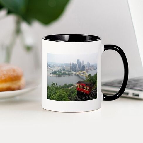 CafePress Pittsburgh Skyline Mug 11 oz (325 ml) Ceramic Coffee Mug in Saudi Arabia