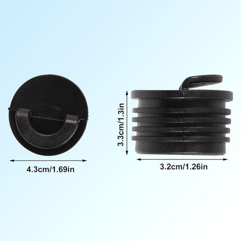 4pcs Kayak Scupper Plugs, Push-in Drain Hole Stoppers with Pull Ring Design Livewell & Bilge Plugs for Sit on Top Kayaks Canoes & Small Boats in Saudi Arabia