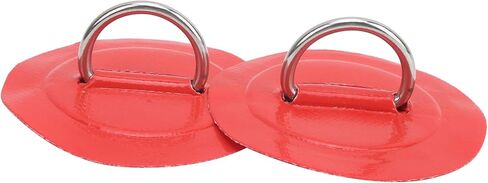 2 Pack Red D-Pad Patch for Inflatable Boat Kayak, PVC Marine Grade with Stainless Steel Fixed Buckle in Saudi Arabia