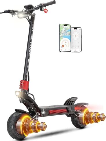 سكوتر كهربائي M YUME SCOOTER Raptor 6000W، 50MPH 56/60 ميل 60V 27/30AH للبالغين، سكوتر طويل المدى 11 بوصة سكوتر سريع للتنقل والمغامرة، معتمد من UL-2272 in Saudi Arabia