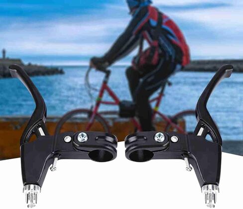 Brake Lever Handles, Lightweight Aluminium Alloy Bicycle Levers, Brake Handles | Cycling Brake Lever | Bike Brake Gear | Bike Handlebar Accessories for Mountain Bike (Silver) in Saudi Arabia
