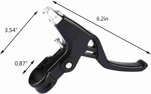 Brake Lever Handles, Lightweight Aluminium Alloy Bicycle Levers, Brake Handles | Cycling Brake Lever | Bike Brake Gear | Bike Handlebar Accessories for Mountain Bike (Silver) in Saudi Arabia
