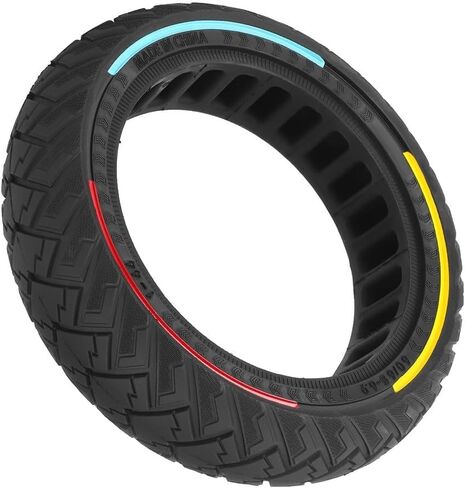 60/65-6.9 Solid Tire For Ninebot Max G2 G65 Electric Scooter, 10inch Off-road Solid tires for Kick Scooter, Explosion Proof (Multicolor) in Saudi Arabia