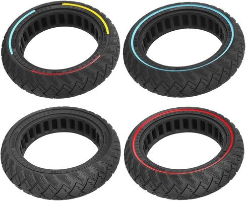 60/65-6.9 Solid Tire For Ninebot Max G2 G65 Electric Scooter, 10inch Off-road Solid tires for Kick Scooter, Explosion Proof (Multicolor) in Saudi Arabia