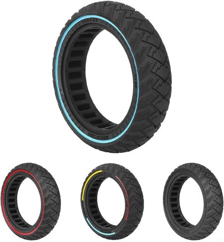 60/65-6.9 Solid Tire For Ninebot Max G2 G65 Electric Scooter, 10inch Off-road Solid tires for Kick Scooter, Explosion Proof (Multicolor) in Saudi Arabia