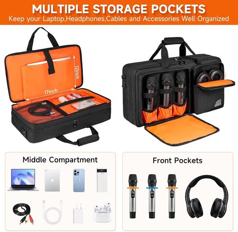DJ Controller Case Compatible with Pioneer DDJ SR/SR2/RR/DDJ-REV1/Denon MC4000/Numark NV II/Numark Mixtrack 3/Mixstream Pro+/Pro Go/Hercules Inpulse 500/NI Traktor Kontrol S3(23.5 x 13.5 x 2.5 in) in Kuwait