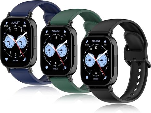 أساور لساعة Xiaomi Redmi Watch 5 Lite/Redmi 5 النشطة، 3 عبوات من أساور المعصم البديلة المصنوعة من السيليكون الناعم المتوافقة مع Xiaomi 5 Lite/Watch 5Active in Kuwait