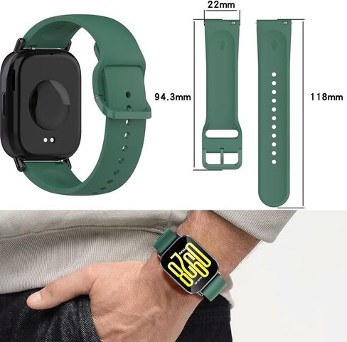 أساور لساعة Xiaomi Redmi Watch 5 Lite/Redmi 5 النشطة، 3 عبوات من أساور المعصم البديلة المصنوعة من السيليكون الناعم المتوافقة مع Xiaomi 5 Lite/Watch 5Active in Kuwait