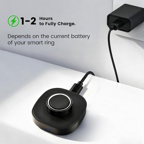 Charger Compatible with Oura Ring Gen 4/4 Ceramic Size 7, Smart Ring Charger Stand Dock with 3.3ft USB Cable Cord (7) in Saudi Arabia