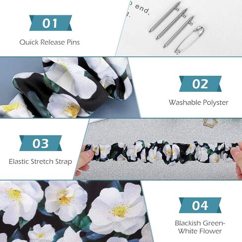 شريط بديل مرن Scrunchies 10 قطع مقاس 20 مم، متوافق مع ساعة Samsung Galaxy Watch 4 الكلاسيكية 42 مم 46 مم/Galaxy Watch 3 41 مم/Galaxy Watch 42 مم/Galaxy Watch 5 Pro 45 مم in Kuwait