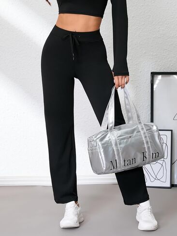 Women's Tummy Control Workout Leggings with Adjustable Waistband 4-Way Stretch Gym Tights High Rise Running Yoga Pant in Saudi Arabia