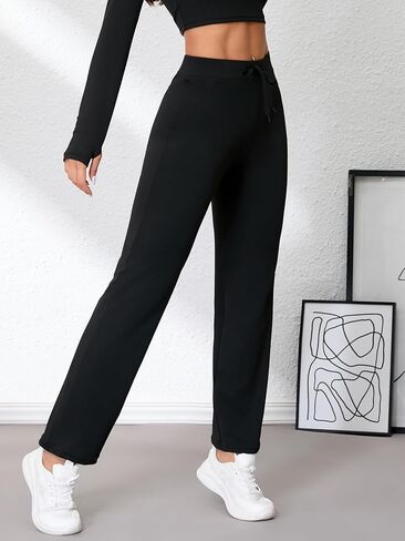 Women's Tummy Control Workout Leggings with Adjustable Waistband 4-Way Stretch Gym Tights High Rise Running Yoga Pant in Saudi Arabia