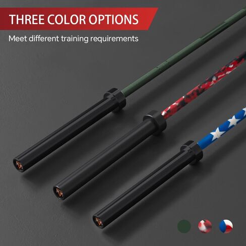 7FT Olympic Barbell Bar with Weight Plate Set Combo, Solid Olympic Bar with Bearings, 700Lbs Capacity Weight Bar for Home Gym Strength Training, Weightlifting, Powerlifting, Fit for 2" Olympic Plates in Kuwait