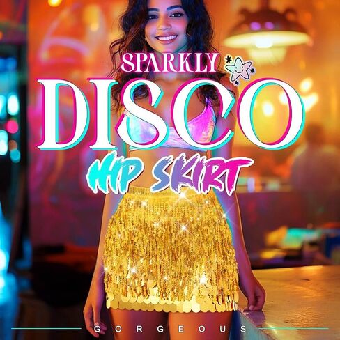 EARENT Sequin Skirt Sparkly Fringe Belly Dance Skirts New Year Eve Celebration Outfits Christmas Costume for Women in Saudi Arabia