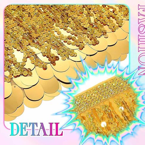 EARENT Sequin Skirt Sparkly Fringe Belly Dance Skirts New Year Eve Celebration Outfits Christmas Costume for Women in Saudi Arabia