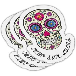 IMS Cabo San Lucas Mexico Vinyl Sticker Decal Waterproof Travel Baja California Los Cabos Souvenir Gift - 3 Pack Purple, Black, Yellow, Green, Blue IMS-S-T-MX-CBOSKL-3PK in Saudi Arabia