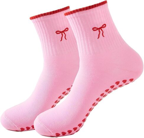 Women Pilates Non Slip yoga socks, ballet sports cherry fitness hospital rehabilitation slipper Socks in Saudi Arabia