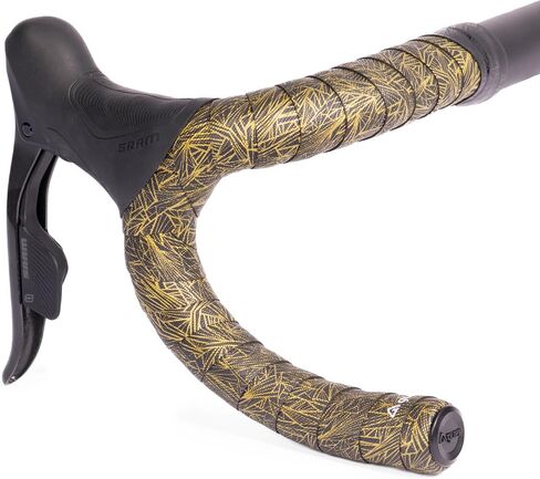 GUEE Attitude Fade Road Bike Handlebar Tape with Shock-Absorbing EVA Foam & Eco-Friendly TPU, Anti-Slip Cycling Bar Tape for Enhanced Grip and a Comfortable Ride (2 Rolls) (Metallic Gold) in Kuwait