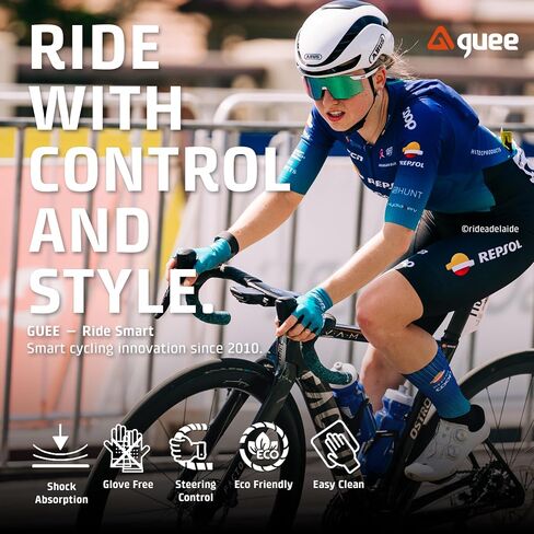 GUEE Attitude Fade Road Bike Handlebar Tape with Shock-Absorbing EVA Foam & Eco-Friendly TPU, Anti-Slip Cycling Bar Tape for Enhanced Grip and a Comfortable Ride (2 Rolls) (Metallic Gold) in Kuwait