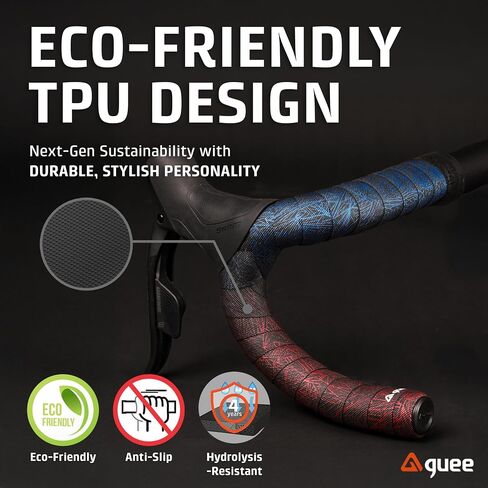 GUEE Attitude Fade Road Bike Handlebar Tape with Shock-Absorbing EVA Foam & Eco-Friendly TPU, Anti-Slip Cycling Bar Tape for Enhanced Grip and a Comfortable Ride (2 Rolls) (Metallic Gold) in Kuwait
