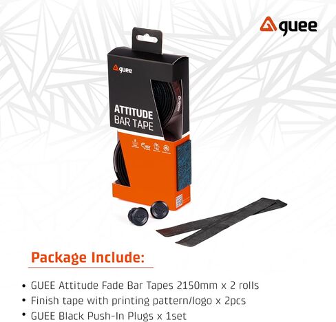 شريط مقود الدراجة GUEE Attitude Fade Road مع إسفنج EVA ممتص للصدمات ومادة TPU صديقة للبيئة، شريط مضاد للانزلاق لركوب الدراجات من أجل قبضة معززة ورحلة مريحة (بكلان) (ذهبي معدني) in Kuwait