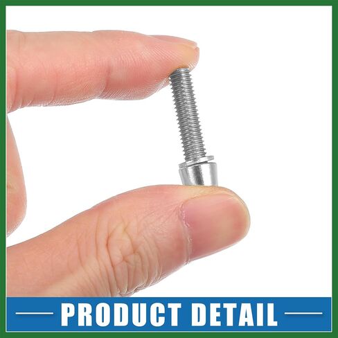 Motoforti Tapered Bolts Screws for MTB Bike Bicycle Stem Durable M5x20mm Socket Head Cap Bolts Screws Nuts Steel Silver Tone (Set of 20) Long-Lasting in Saudi Arabia