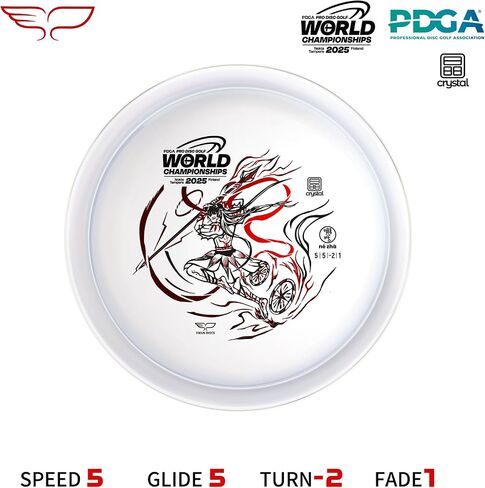 Yikun Disc Golf| Pro Worlds 2025 Limited Edition |Fairway-Distance Hybrid Disc | Max 100m+ Flights for All Skill Levels | Late-Turn Glide & Reliable Fade | PDGA Approved 170-176g in Saudi Arabia