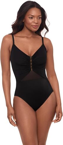Miraclesuit ملابس السباحة النسائية شبكة الأخبار Underwire Tummy Control Mariposa قطعة واحدة ملابس السباحة in Saudi Arabia