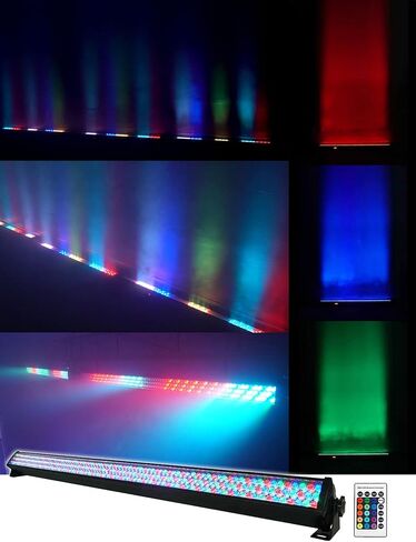 Rockville Bundle: (2) Rockville ROCKSTRIP 252 LED 5 Ch DMX RGB Color Strip DJ Wash Up Light Bar & (1) RLB60 Bag for Light Strips (3 Items) in Saudi Arabia