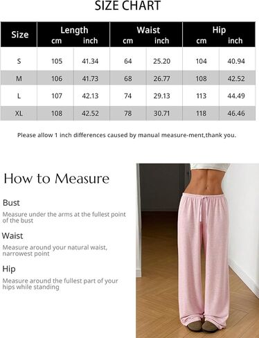 Women's Waist Straight Streetwear Long Wide Leg Drawstring Pants Casual Loose Baggy Workout Long Fall Sweatpants Black in Saudi Arabia