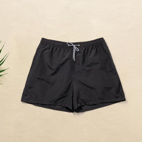 Men's Casual Beach Shorts Non-Elastic Waist Fashion Pajama Pants with Pockets Jogging Walking, Swimming Shorts in Saudi Arabia