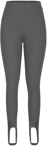 Stirrup Leggings for Women Slim Fit High Waisted Yoga Pants Tummy Control Compression Gym Workout Stirrup Pants in Saudi Arabia