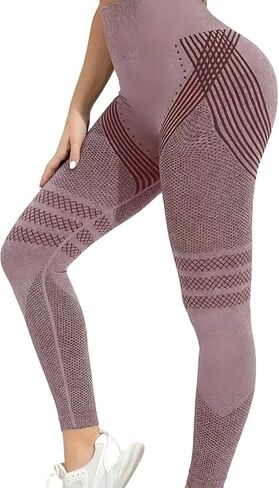 Resistance Band Leggings, High Waisted Butt Lifting Tummy Control Yoga & Gym Workout Pants in Saudi Arabia