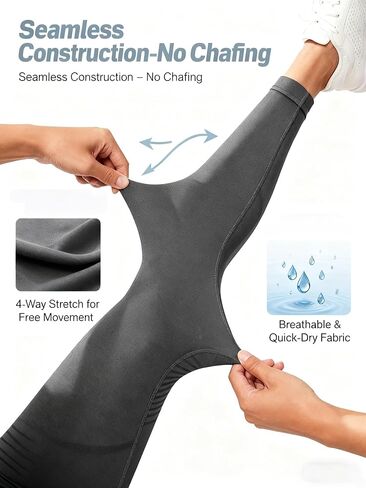 Resistance Band Leggings, High Waisted Butt Lifting Tummy Control Yoga & Gym Workout Pants in Saudi Arabia