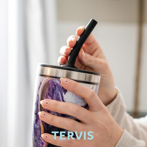 Tervis Traveler NBA Oklahoma City Thunder - Night Game Triple Walled Insulated Tumbler Travel Cup Keeps Drinks Cold & Hot, 30oz with Straw Lid, Stainless Steel in Saudi Arabia