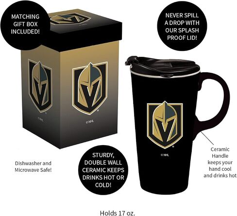 Team Sports America Boxed Travel Latte Cup, Vegas Golden Knights in Saudi Arabia