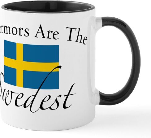 CafePress Mormors Are The Swedest Mug 11 أونصة (325 مل) كوب قهوة سيراميك in Saudi Arabia